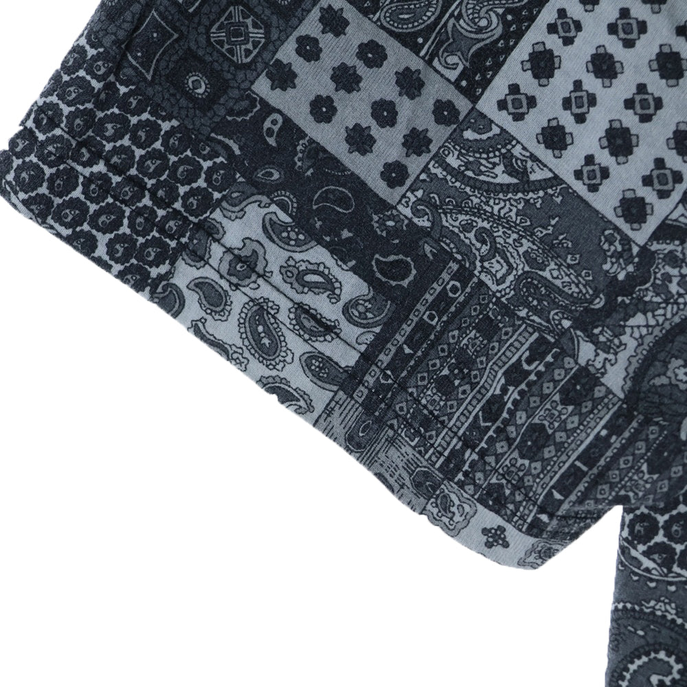 SUPREME(シュプリーム) 19SS Patchwork Paisley S/S Top パッチワークペイズリー 半袖Tシャツ カットソー ブラック