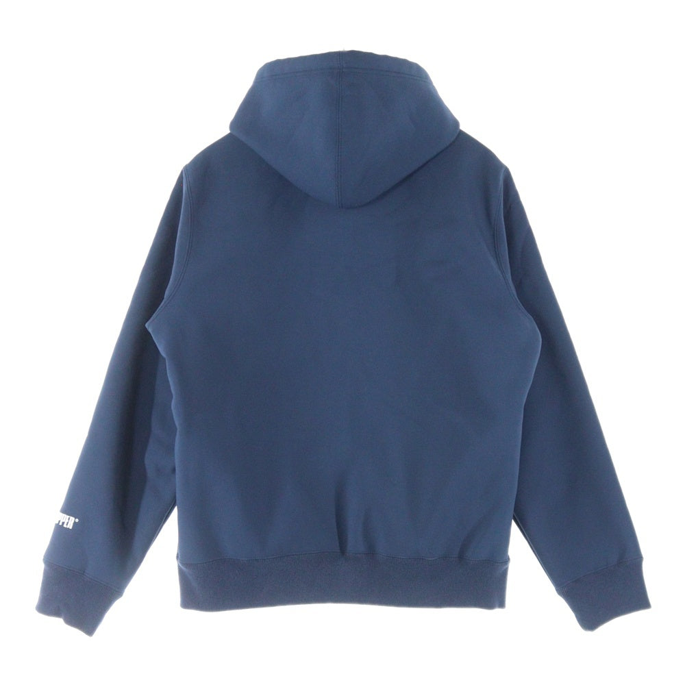 SUPREME(シュプリーム) 18AW Windstopper Zip Up Hooded ウィンドストッパー ジップアップパーカー フーディ ネイビー