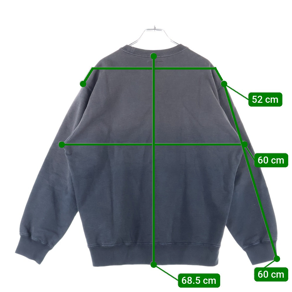 SUPREME(シュプリーム) 19SS Dipped Crewneck クラシックロゴ ディップド クルーネック スウェット トレーナー ブラウン