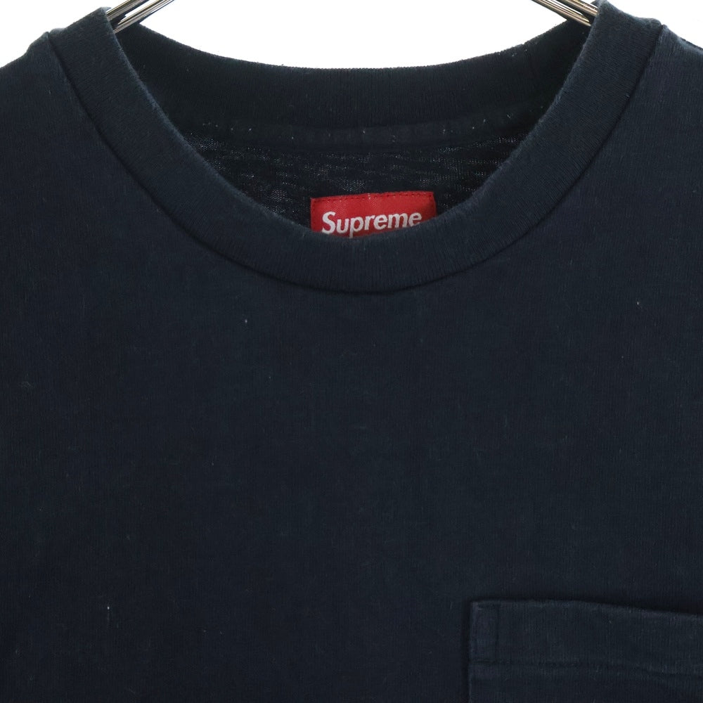 SUPREME(シュプリーム) 19AW S/S Pocket Tee 胸ポケット 半袖Tシャツ カットソー ブラック