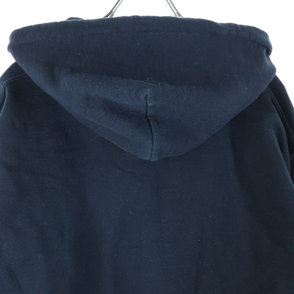 NO BRAND(ノーブランド) HELLOWS EXTRAFINE ハローズエクストラファイン フロントロゴ 刺繍 プルオーバーパーカー フーディ ブラック