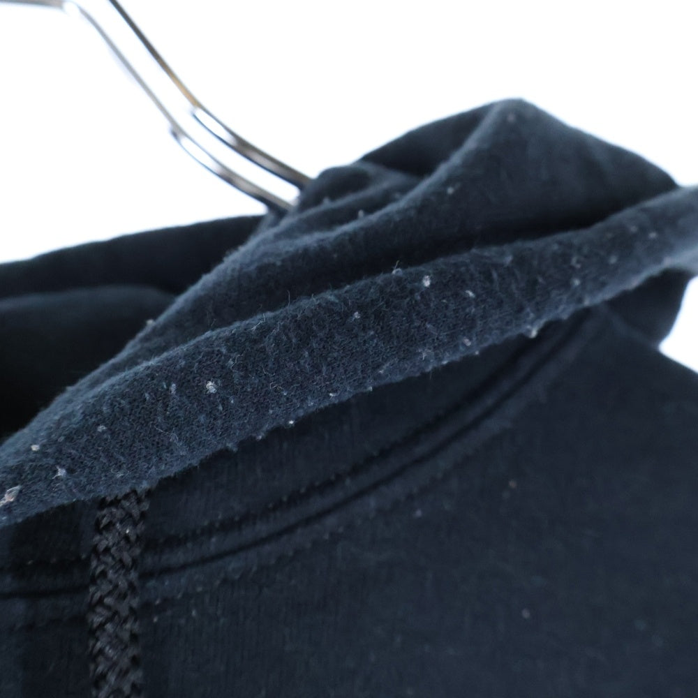 NO BRAND(ノーブランド) HELLOWS EXTRAFINE ハローズエクストラファイン フロントロゴ 刺繍 プルオーバーパーカー フーディ ブラック
