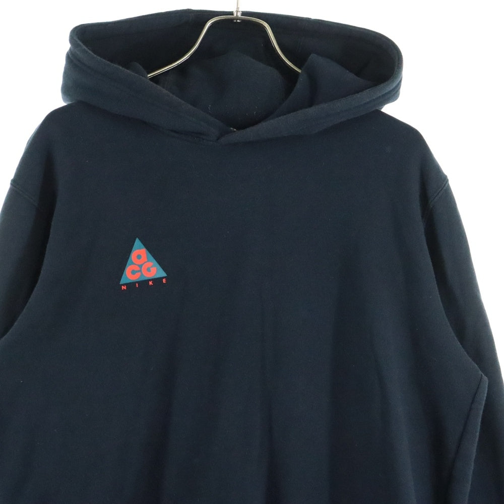 NIKE(ナイキ) ACG 胸ロゴプリント プルオーバーパーカー フーディ ブラック AT5501-010