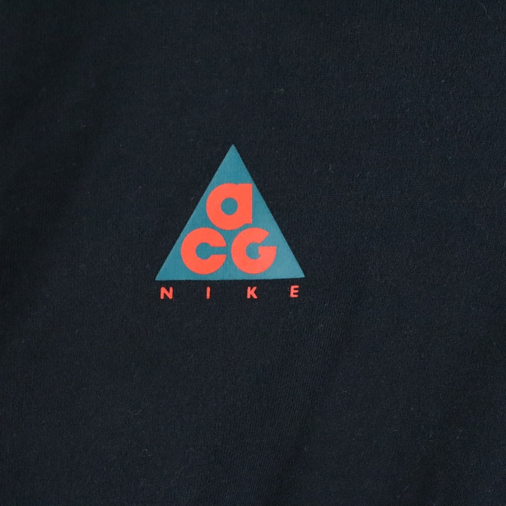 NIKE(ナイキ) ACG 胸ロゴプリント プルオーバーパーカー フーディ ブラック AT5501-010