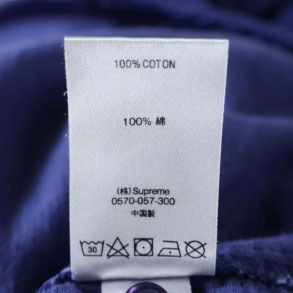 SUPREME(シュプリーム) 18AW Corduroy Shirt コーデュロイ 胸ロゴ刺繍 クラシックロゴ 長袖シャツ ネイビー