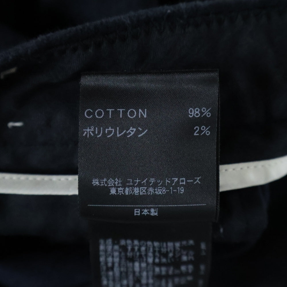 BEAUTY&YOUTH UNITED ARROWS(ビューティーアンドユースユナイテッドアローズ) ピーチシャンブレーアンクルコットンパンツ ブラック