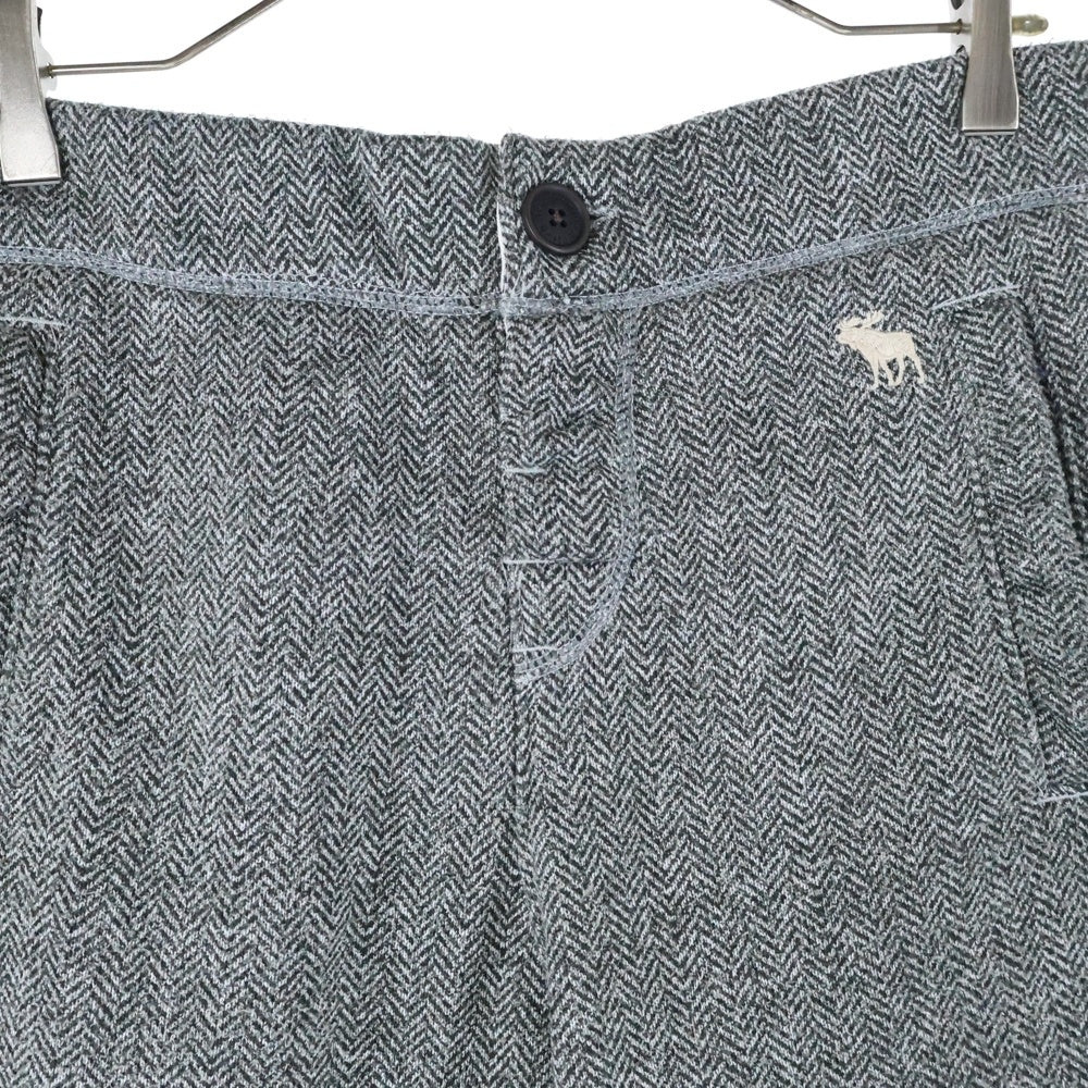 Abercrombie&Fitch(アバクロンビーアンドフィッチ) ヘリンボーン ジョガーパンツ グレー