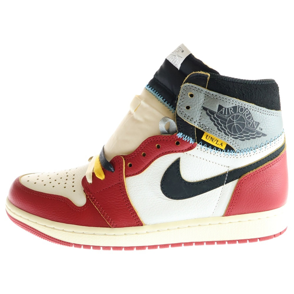 NIKE(ナイキ) ×UNION AIR JORDAN 1 RETRO HIGH OG Chicago ユニオン エアジョーダン1 ハイ ハイカットスニーカー シカゴ レッド/ホワイト US9.5/27.5cm HV8563-600