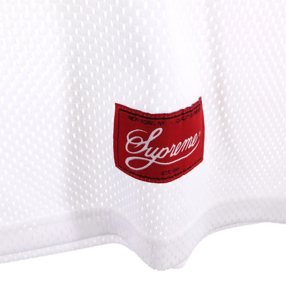 SUPREME(シュプリーム) 25SS Bandana Football Jersey バンダナ フットボール ジャージ メッシュ 半袖Tシャツ ホワイト/レッド