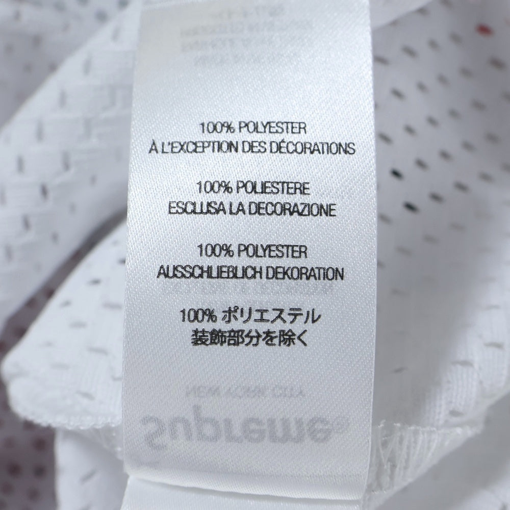 SUPREME(シュプリーム) 25SS Bandana Football Jersey バンダナ フットボール ジャージ メッシュ 半袖Tシャツ ホワイト/レッド