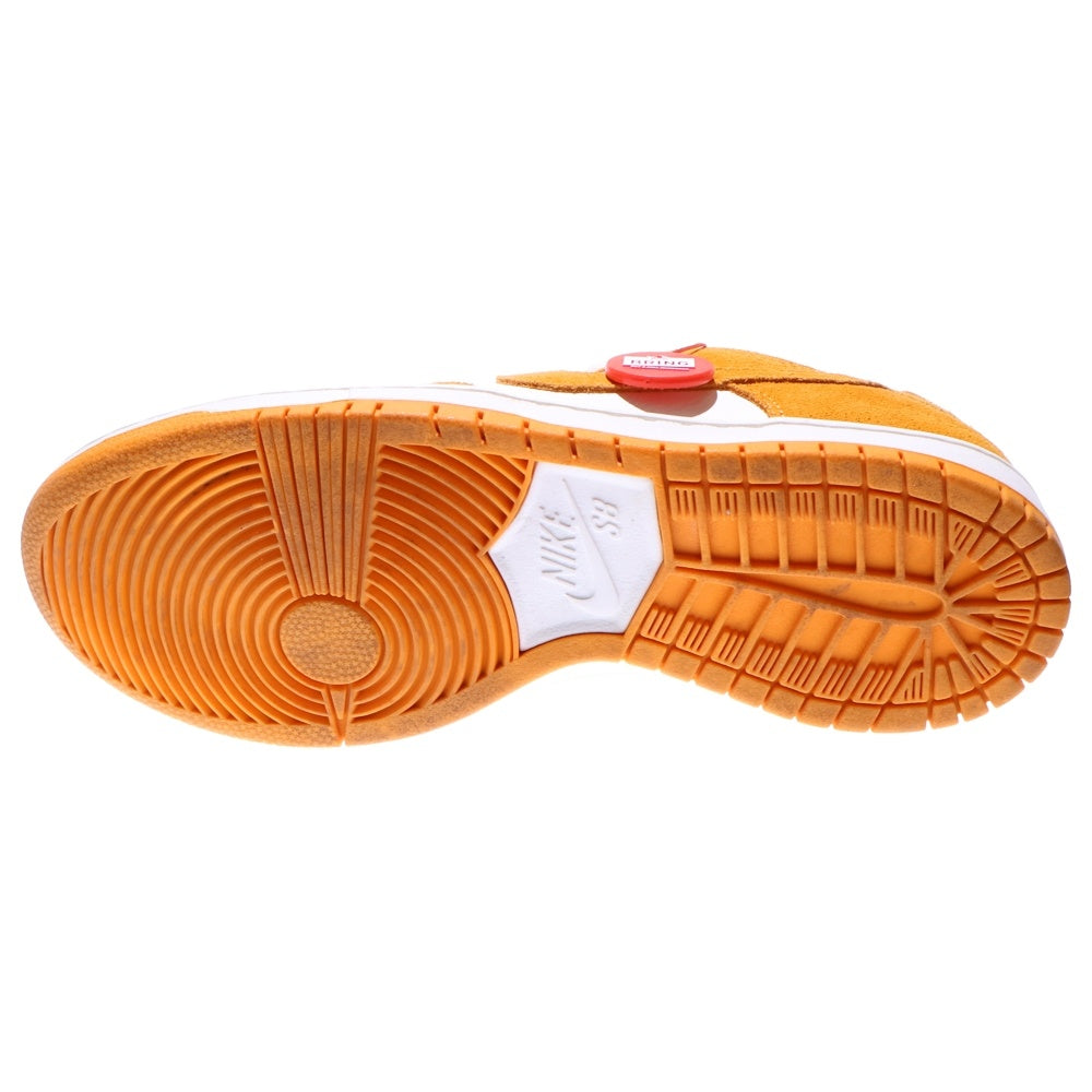 NIKE SB(ナイキエスビー) ZOOM DUNK LOW CIRCUIT ORANGE ズームダンクロー サーキットオレンジ ローカットスニーカーシューズ オレンジ/ホワイト US8.5/26.5cm 854866-881