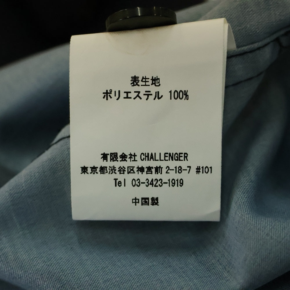 CHALLENGER(チャレンジャー) S/S FLAME LEAF SHIRT フレイム リーフ 総柄 半袖シャツ ブラック CLG-SH 023-004