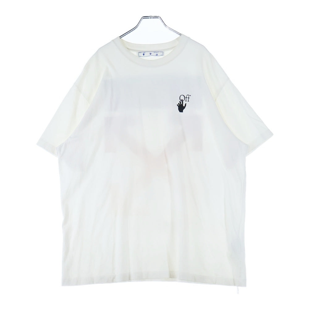 OFF-WHITE(オフホワイト) 21AW T-Shirt フロントロゴ バック グラデーション アローズ オーバーサイズ半袖Tシャツ ホワイトOMAA038F21JER002