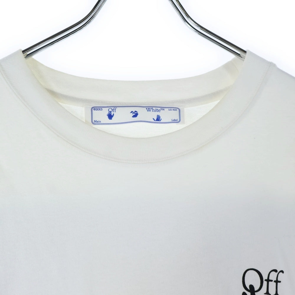 OFF-WHITE(オフホワイト) 21AW T-Shirt フロントロゴ バック グラデーション アローズ オーバーサイズ半袖Tシャツ ホワイトOMAA038F21JER002