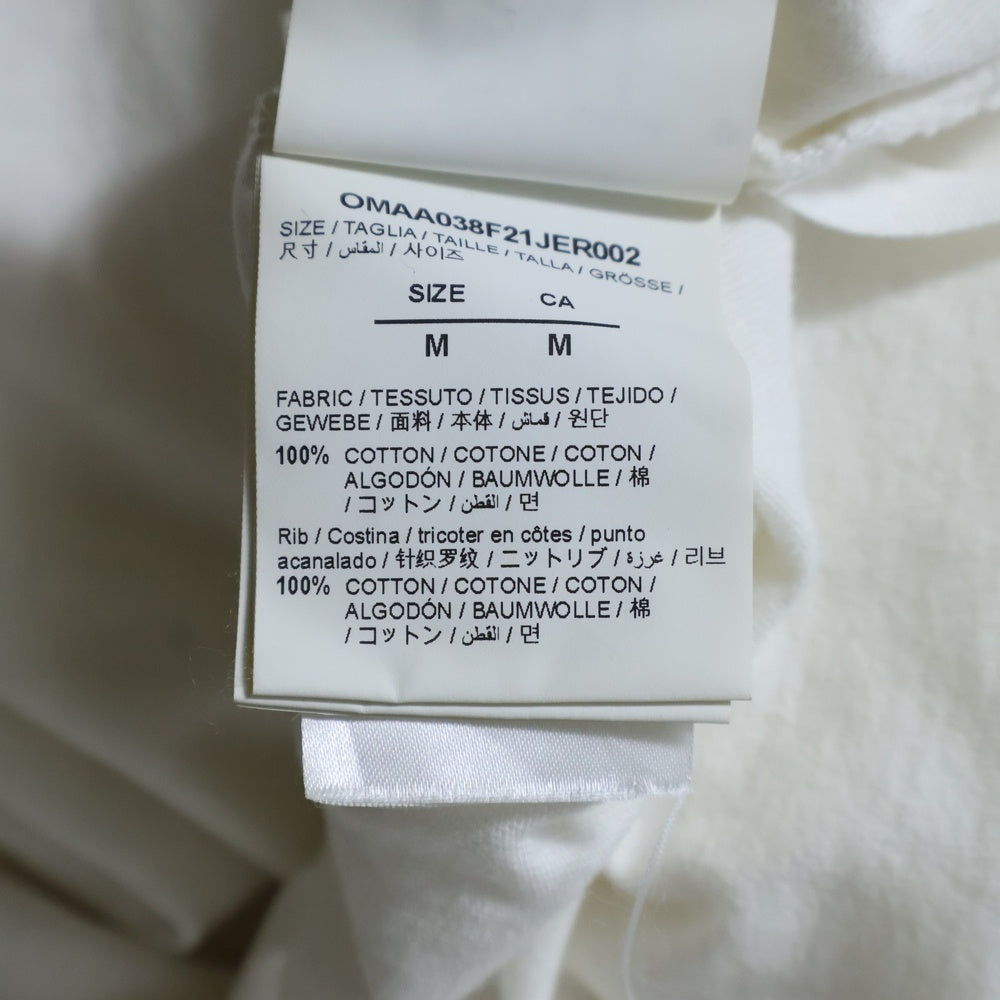 OFF-WHITE(オフホワイト) 21AW T-Shirt フロントロゴ バック グラデーション アローズ オーバーサイズ半袖Tシャツ ホワイトOMAA038F21JER002
