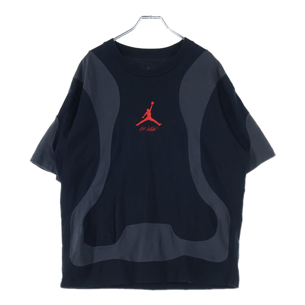 JORDAN BRAND(ジョーダンブランド) ×OFF-WHITE BOILER SUIT バッ クプリント 半袖Tシャツ カットソー ブラック CV0654-010