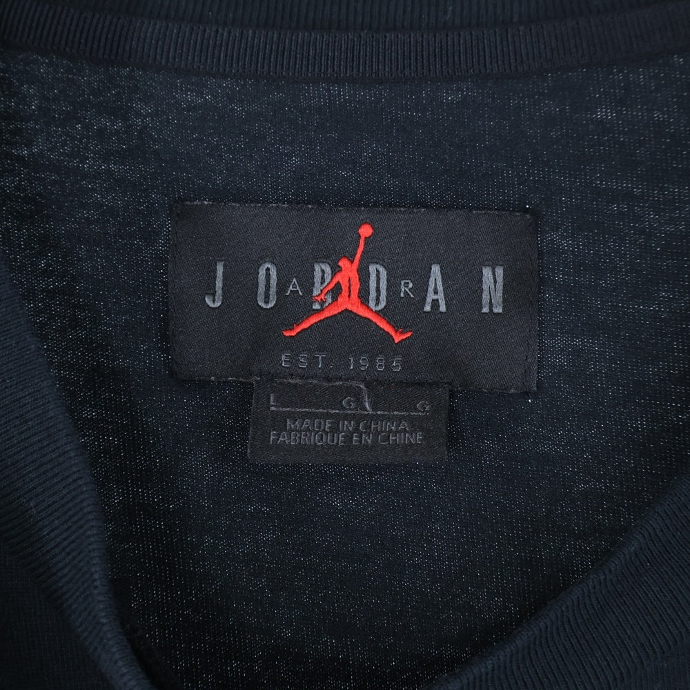 JORDAN BRAND(ジョーダンブランド) ×OFF-WHITE BOILER SUIT バッ クプリント 半袖Tシャツ カットソー ブラック CV0654-010