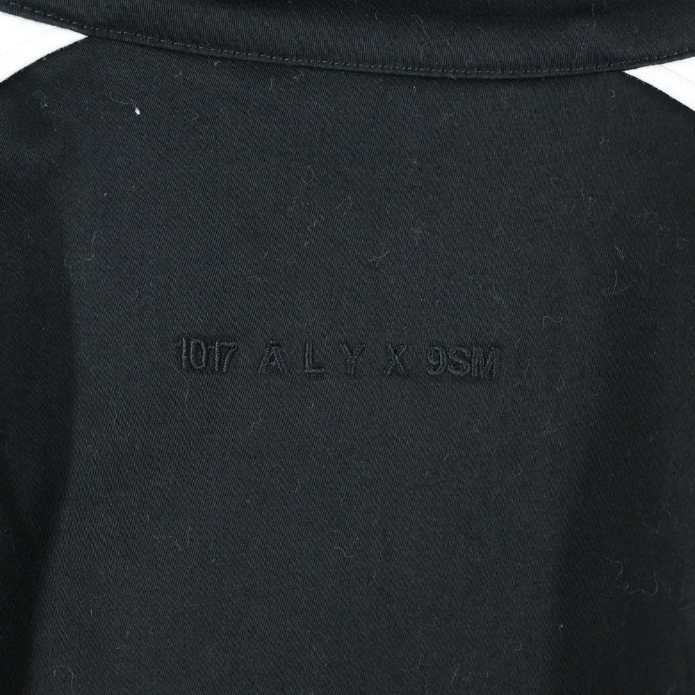 1017 ALYX 9SM(アリクス) Poplin Track Jacket フロント刺繍 サイドジップ トラックジャケット ホワイト/ブラック