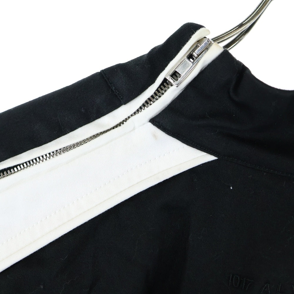 1017 ALYX 9SM(アリクス) Poplin Track Jacket フロント刺繍 サイドジップ トラックジャケット ホワイト/ブラック