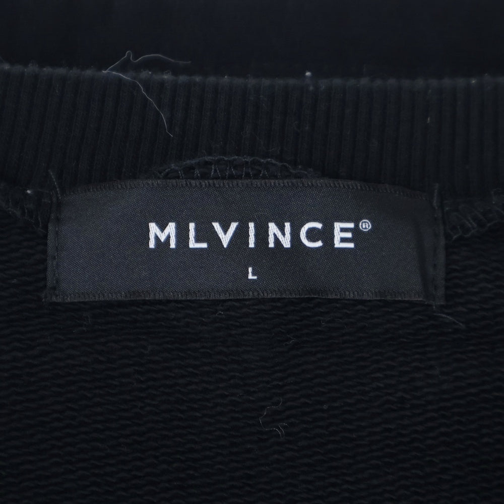 MLVINCE(メルヴィンス) プルオーバースウェットパーカー ブラック MV23AW11-HDH22BK