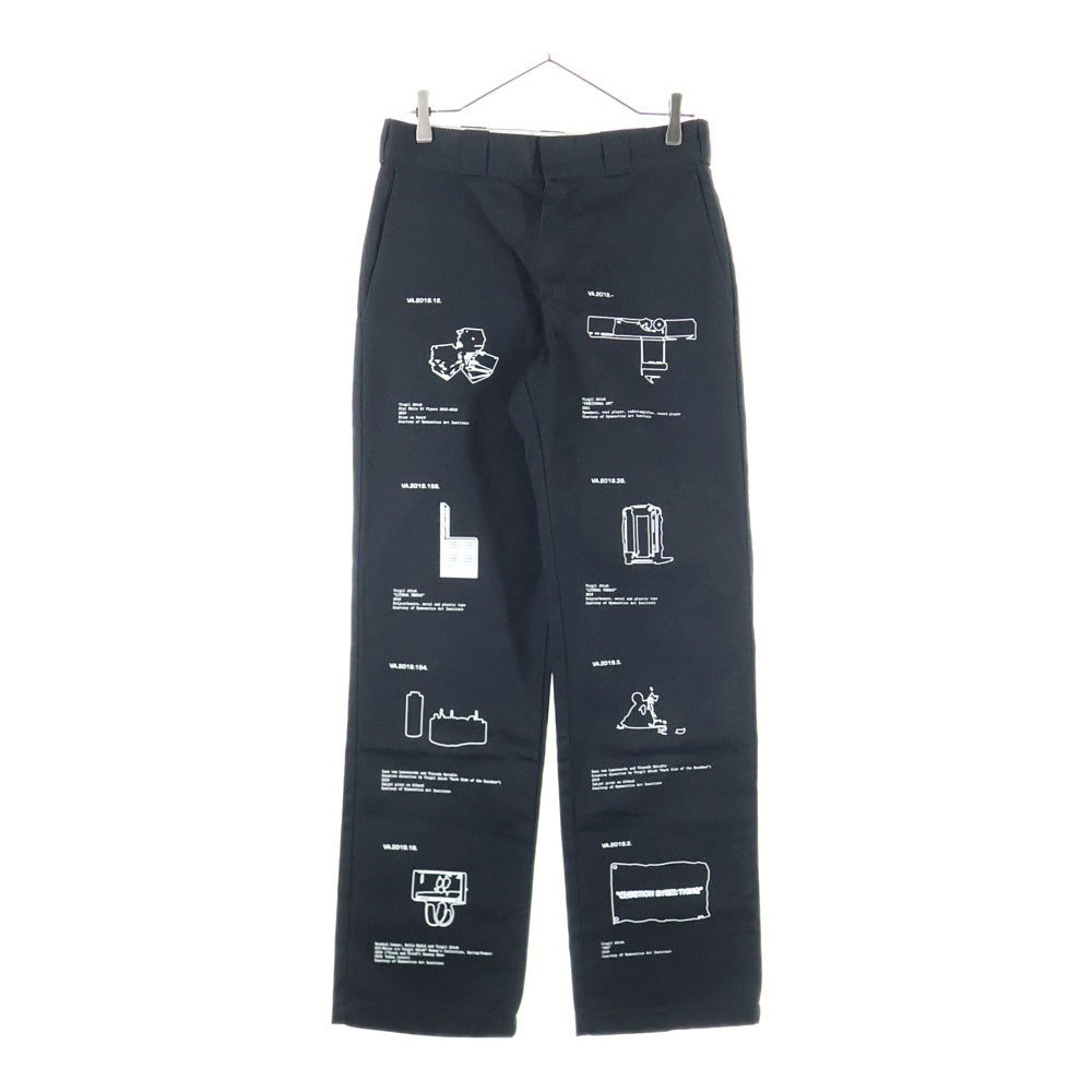 Dickies(ディッキーズ) 874 Virgil Abloh ヴァージルアブロー プリント ワークパンツ ブラック