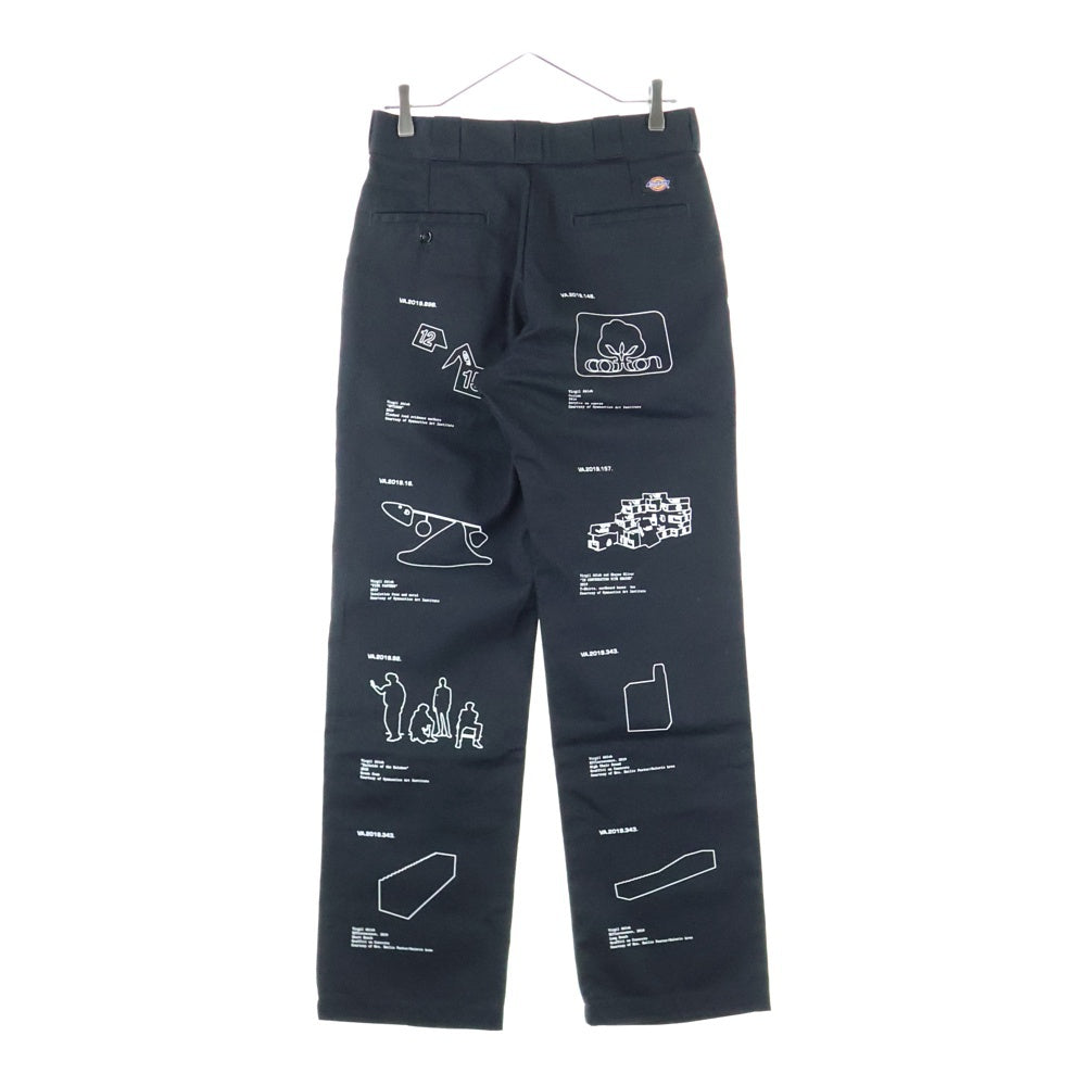 Dickies(ディッキーズ) 874 Virgil Abloh ヴァージルアブロー プリント ワークパンツ ブラック
