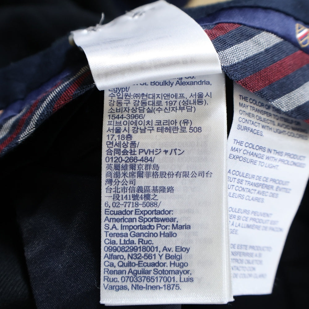 TOMMY HILFIGER(トミーヒルフィガー) コットン ワークパンツ ブラック