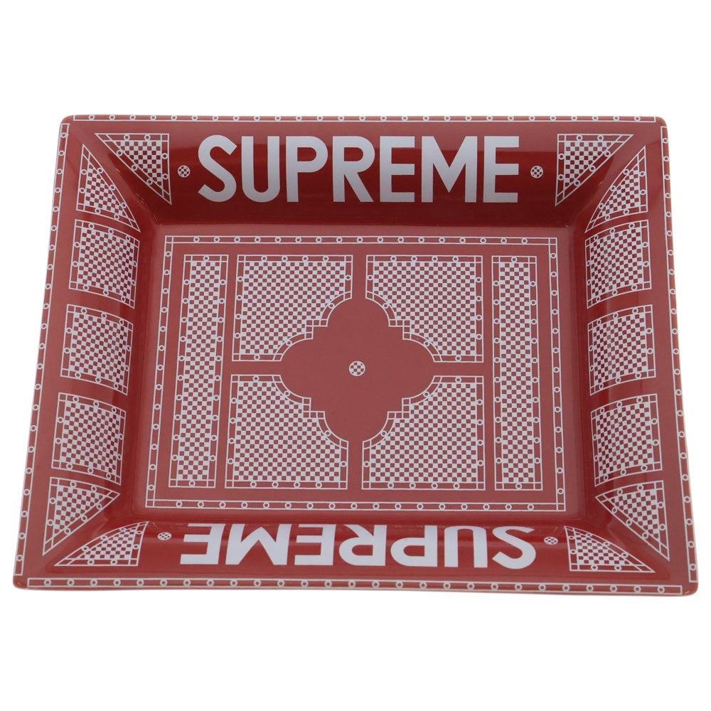 SUPREME(シュプリーム) 12SS Hermes Ceramic Tray エルメス セラミック トレイ 灰皿 レッド ■