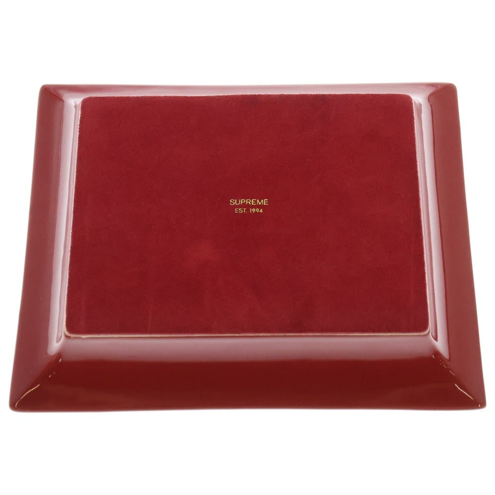 SUPREME(シュプリーム) 12SS Hermes Ceramic Tray エルメス セラミック トレイ 灰皿 レッド ■