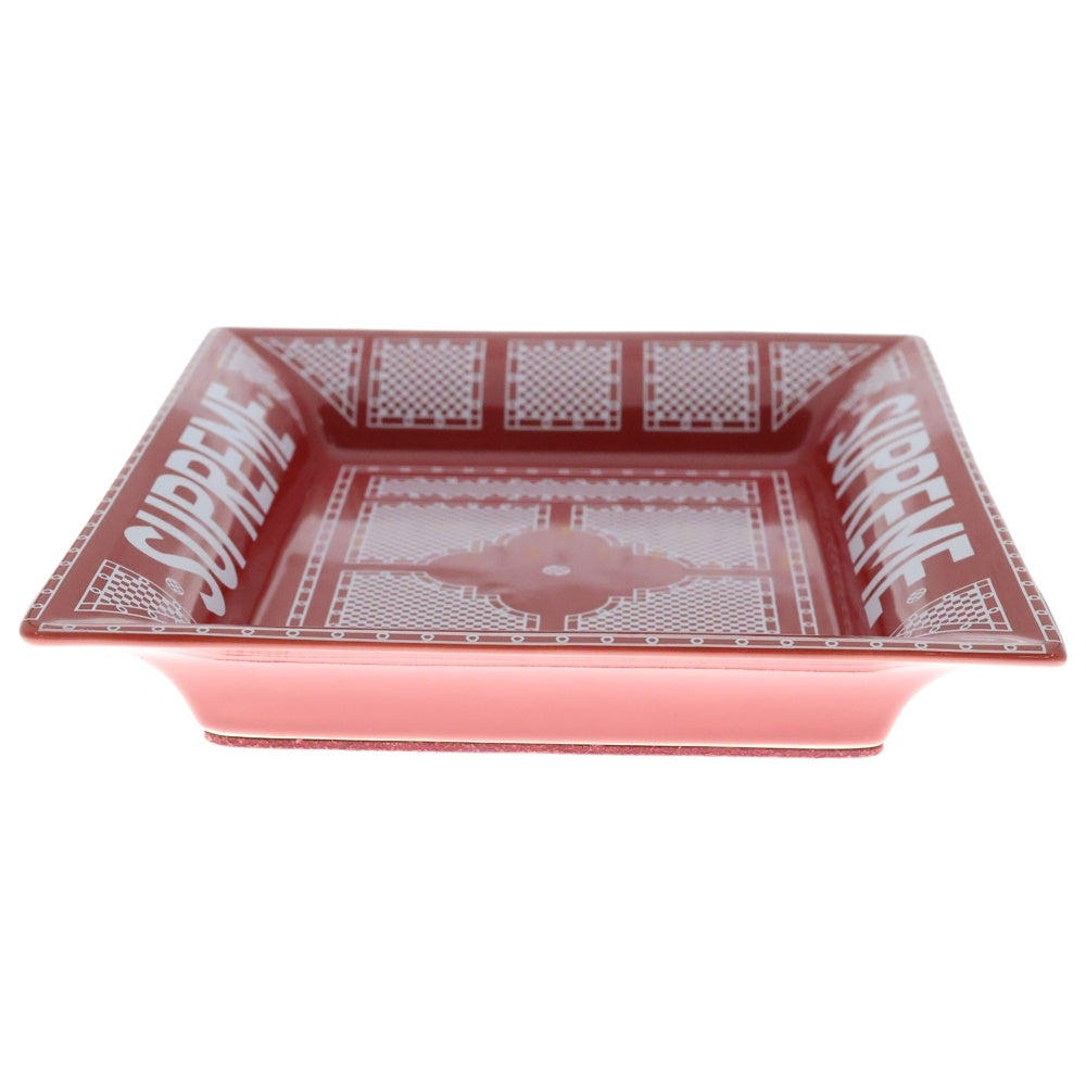 SUPREME(シュプリーム) 12SS Hermes Ceramic Tray エルメス セラミック トレイ 灰皿 レッド ■