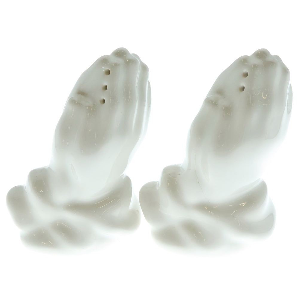 SUPREME(シュプリーム) 13SS Praying Hands Ceramic Salt & Pepper Shaker プレイングハンズ セラミック ソルト&ペッパー 塩胡椒入れ ホワイト ■