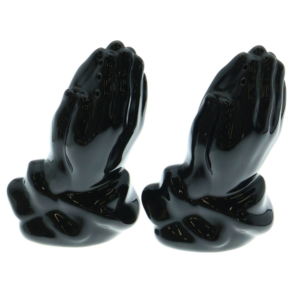 SUPREME(シュプリーム) 13SS Praying Hands Ceramic Salt & Pepper Shaker プレイングハンズ セラミック ソルト&ペッパー 塩胡椒入れ ブラック ■