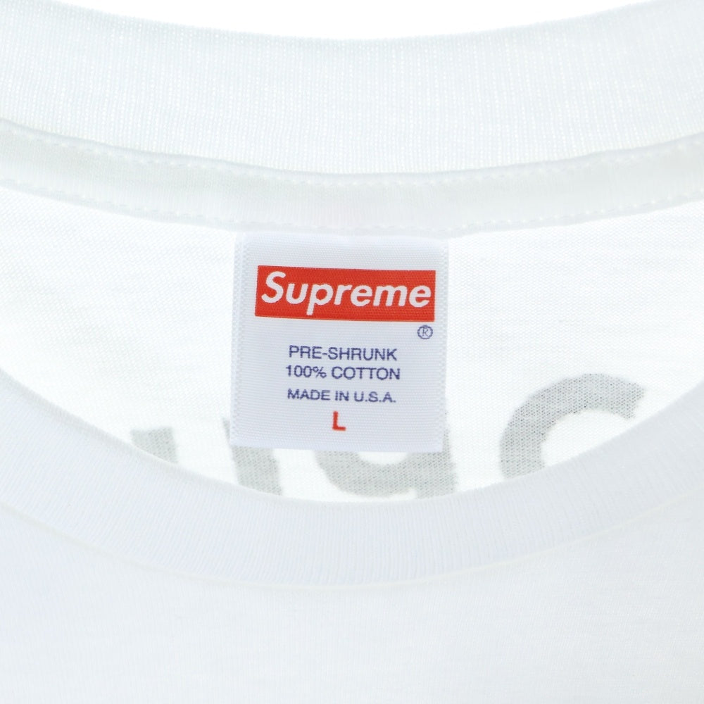 SUPREME(シュプリーム) 21SS Spiral Tee スパイラル バックプリント クルーネック 半袖Tシャツ カットソー ホワイト