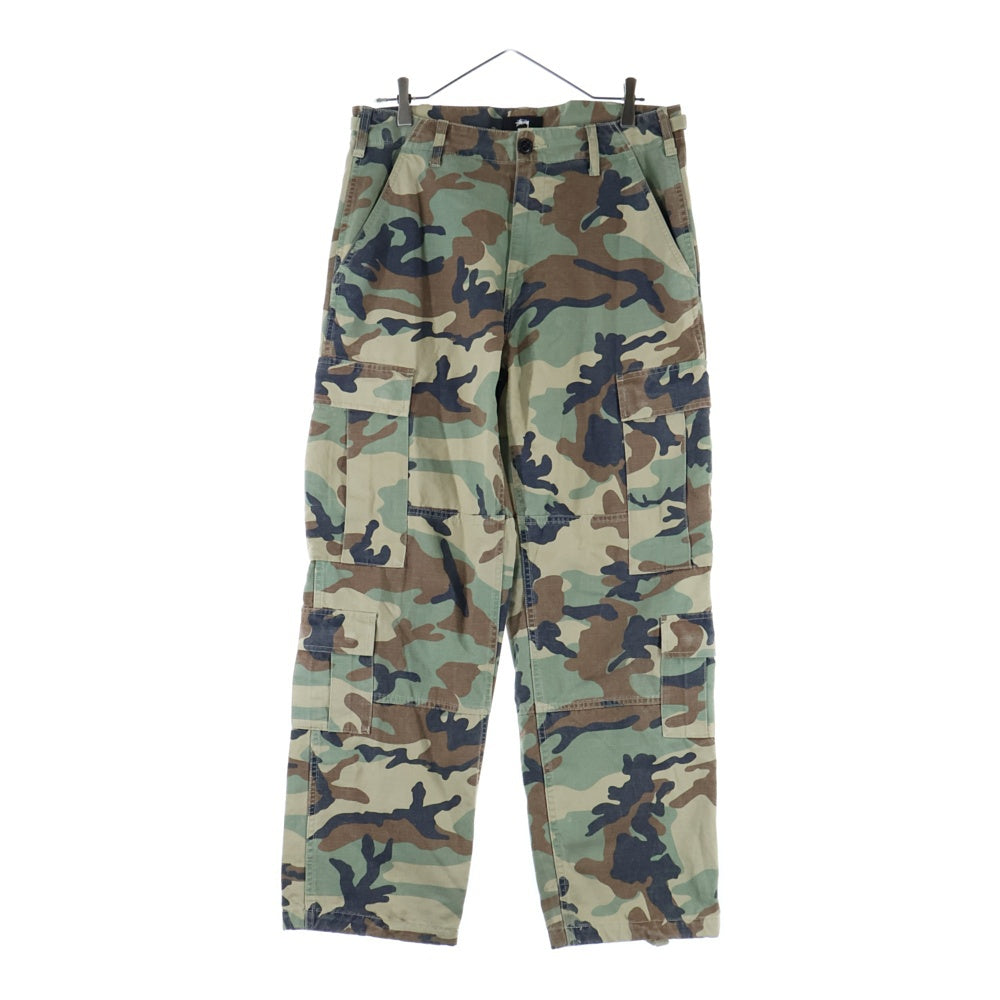 STUSSY(ステューシー) カモ柄Ripstop Surplus Cargo Pant リップストップ サープラス カーゴパンツ 116586 カーキ