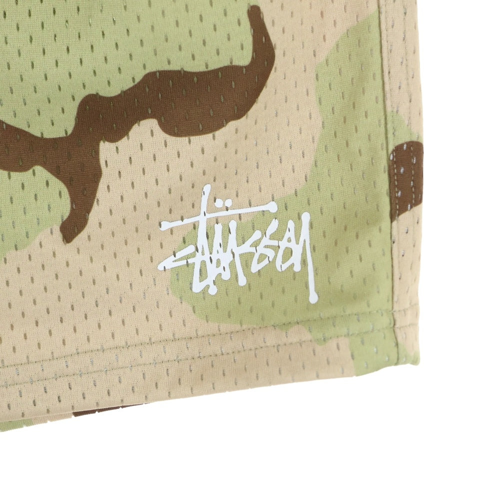 STUSSY(ステューシー) カモ柄 メッシュ ハーフパンツ ショーツ 112335 ベージュ/カーキ