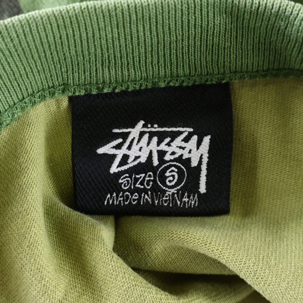 STUSSY(ステューシー) 24SS Sport Script スポート スクリプト クルーネック 半袖Tシャツ カットソー カーキ