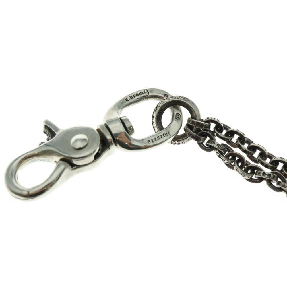 CHROME HEARTS(クロムハーツ) DBL PAPER CHAIN 2クリップ ダブルショートペーパーチェーン シルバーウォレットチェーン