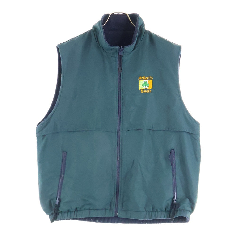 NO BRAND(ノーブランド) GLOBALGEAR リバーシブルベスト グリーン