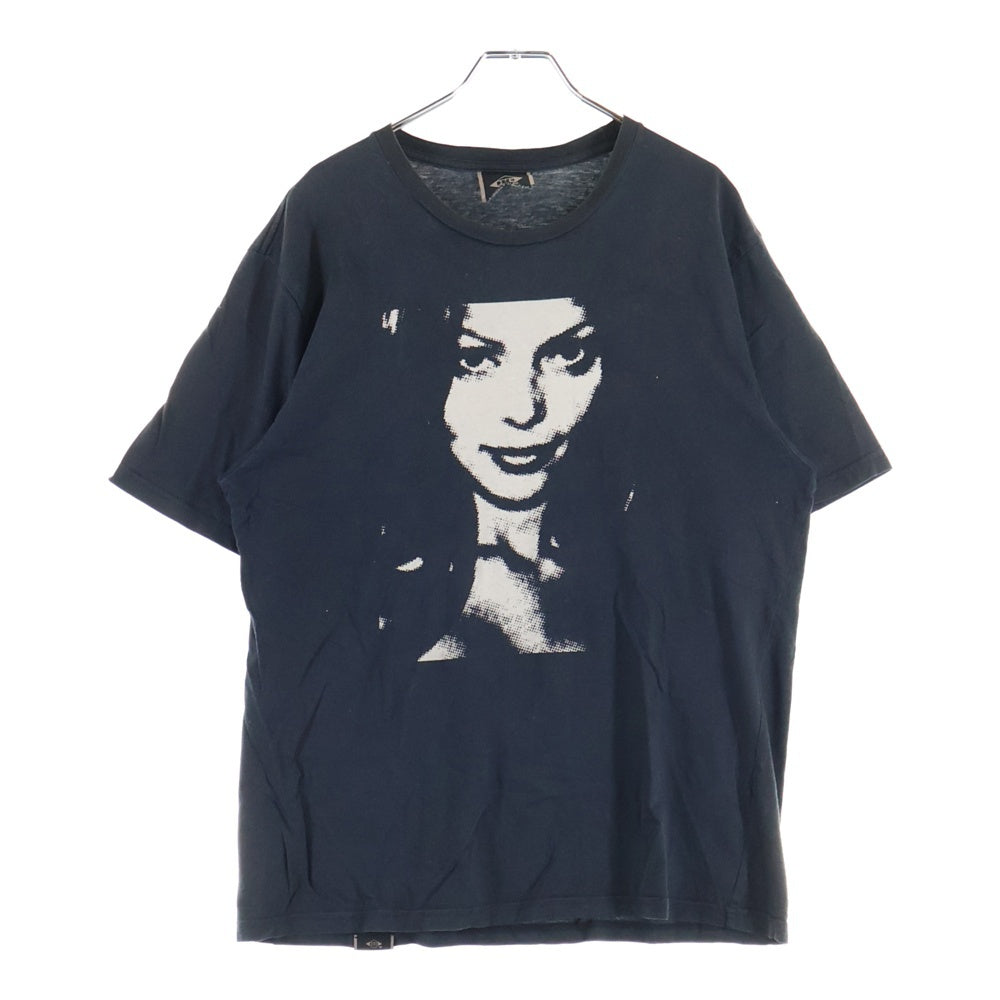 HYSTERIC GLAMOUR(ヒステリックグラマー) 両面 プリント 半袖Tシャツカットソー ブラック
