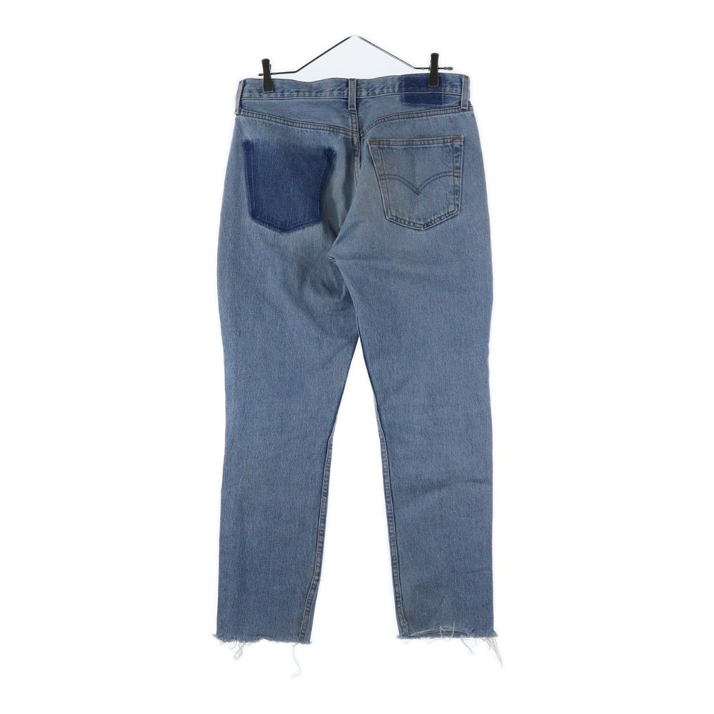 Levi's(リーバイス) 501 切り替えパッチワーク デニム ブルー