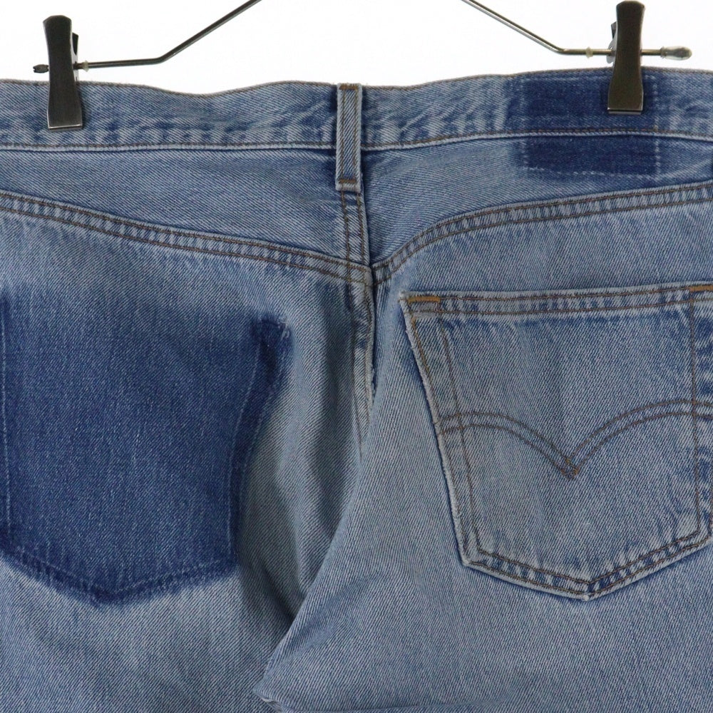 Levi's(リーバイス) 501 切り替えパッチワーク デニム ブルー