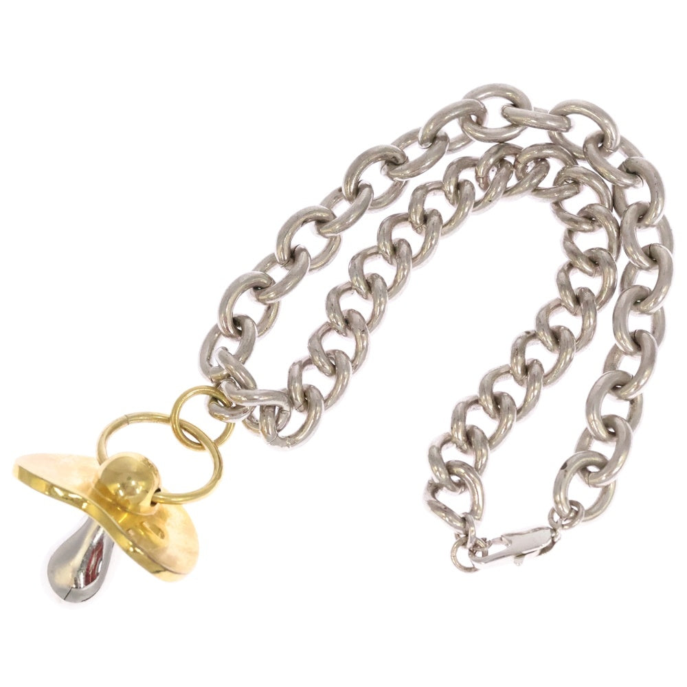 Heaven by Marc Jacobs(ヘブンバイマークジェイコブス) チェーン切り替え おしゃぶりネックレス シルバー