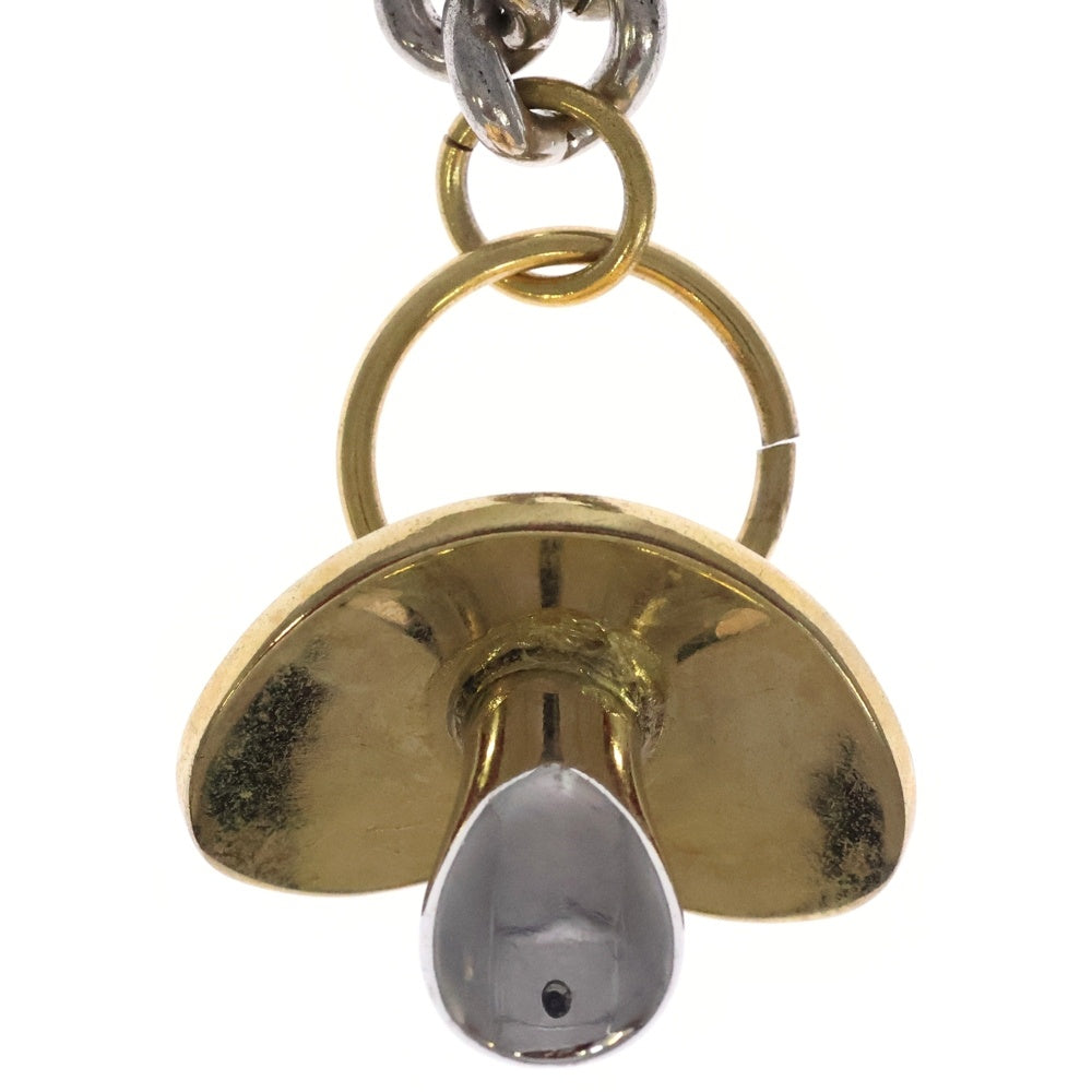 Heaven by Marc Jacobs(ヘブンバイマークジェイコブス) チェーン切り替え おしゃぶりネックレス シルバー