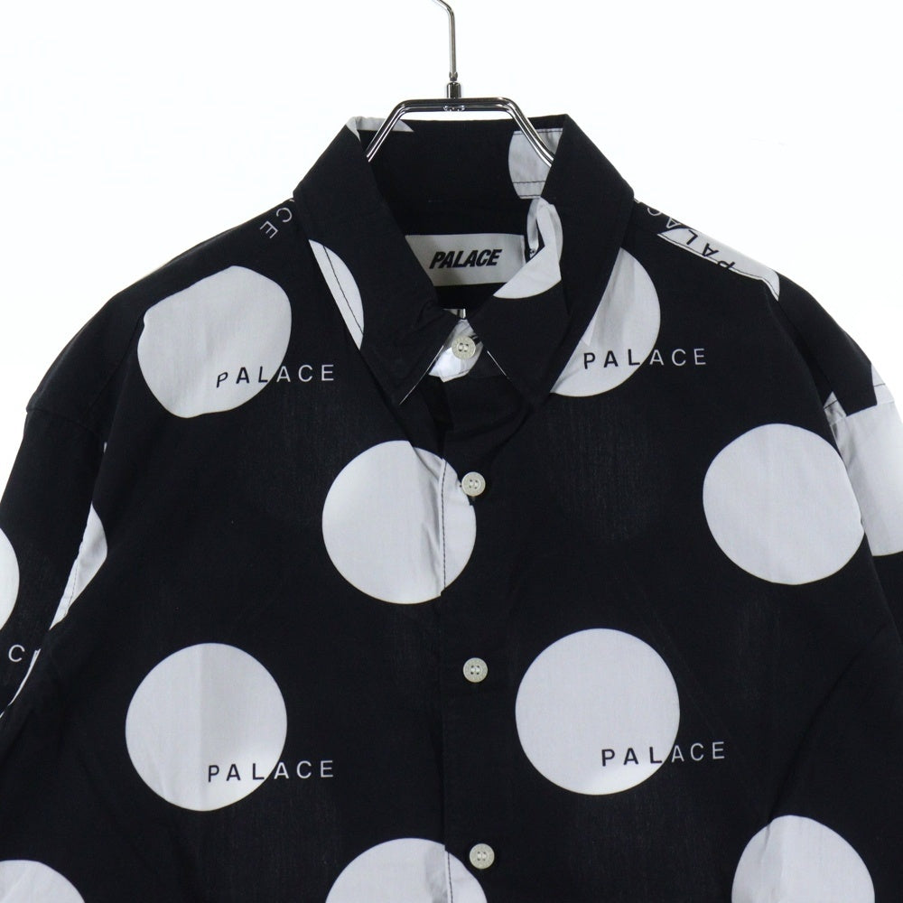 Palace Skateboards(パレススケートボーズ) 19SS Dots Shirt ドット 総柄 ボタンダウン 長袖シャツ ブラック