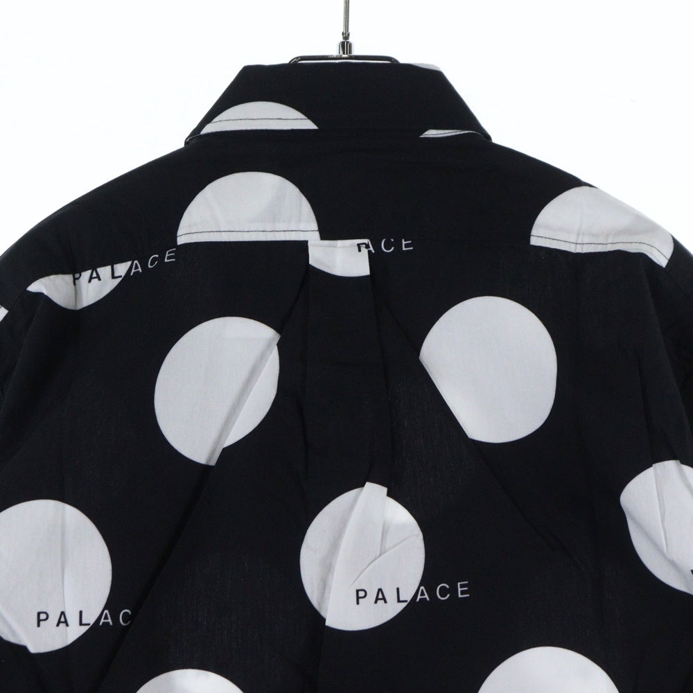 Palace Skateboards(パレススケートボーズ) 19SS Dots Shirt ドット 総柄 ボタンダウン 長袖シャツ ブラック