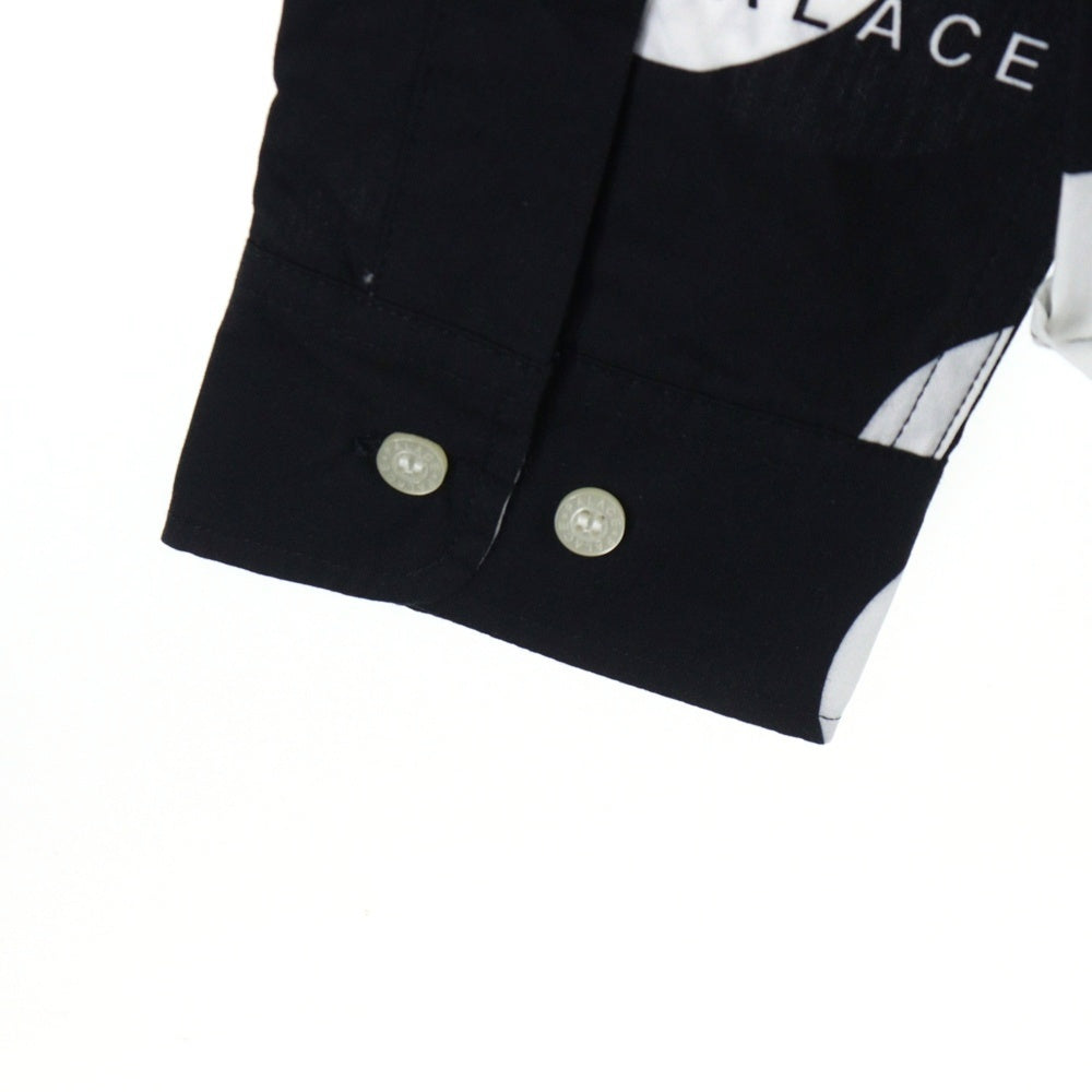 Palace Skateboards(パレススケートボーズ) 19SS Dots Shirt ドット 総柄 ボタンダウン 長袖シャツ ブラック