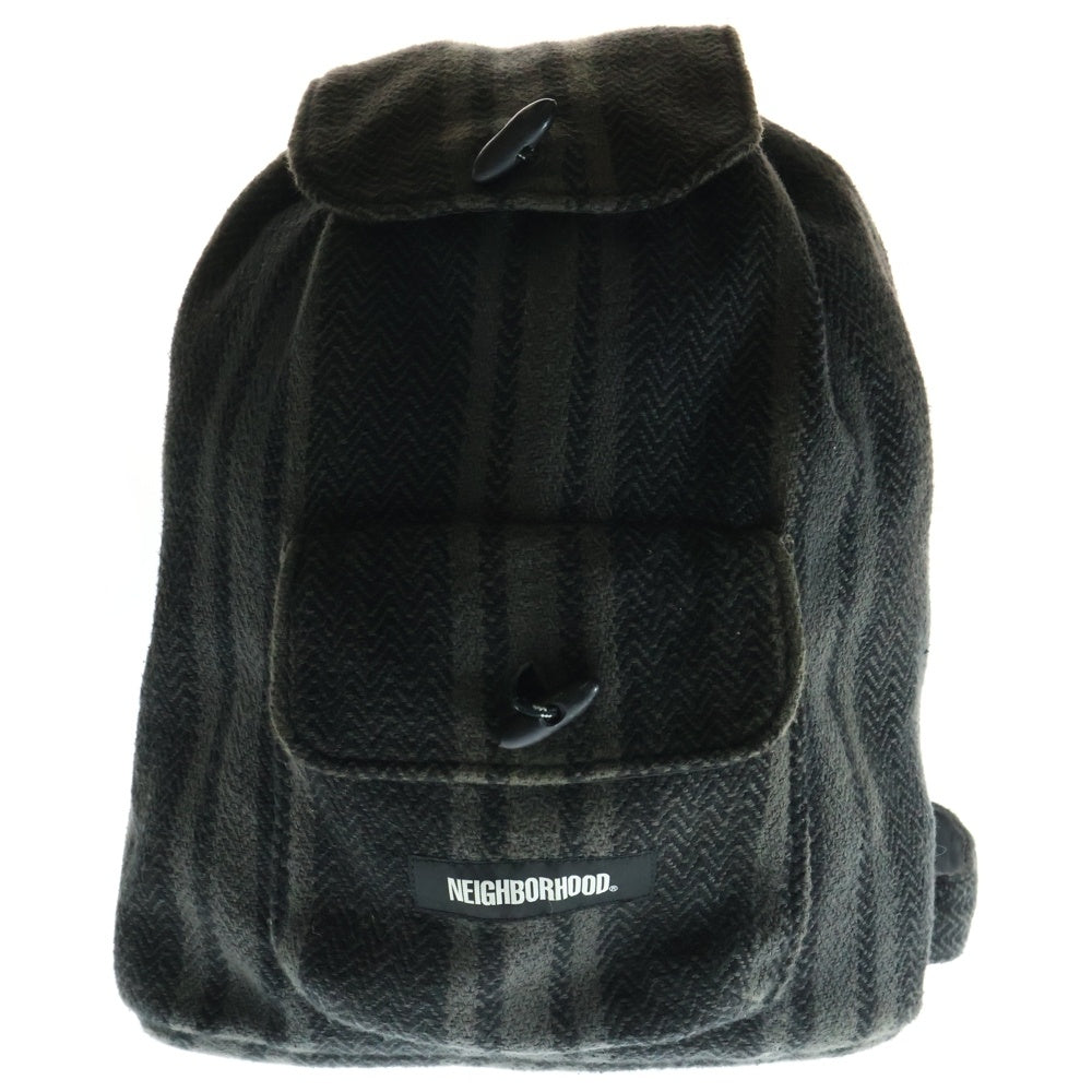 NEIGHBORHOOD(ネイバーフッド) CAPRI/C-LUGGAGE カプリ 総柄 コットン バッグパック ブラック 201TQNH-CG01