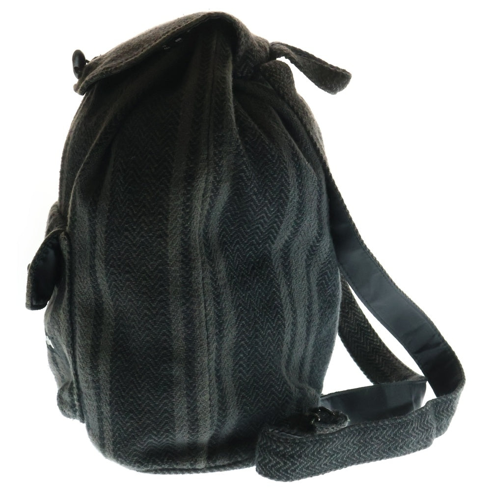 NEIGHBORHOOD(ネイバーフッド) CAPRI/C-LUGGAGE カプリ 総柄 コットン バッグパック ブラック 201TQNH-CG01
