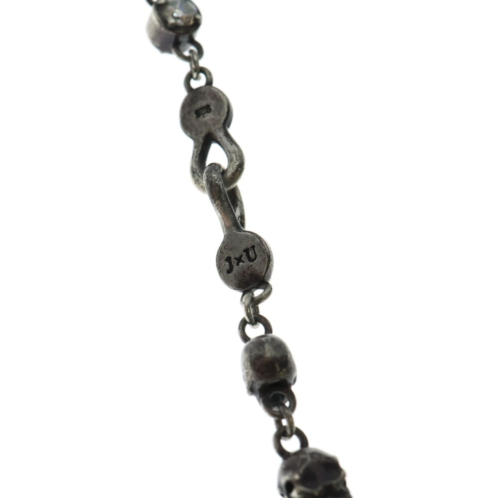 Justin Davis(ジャスティンデイヴィス) SKULL VOODOO CHAIN スカル ジルコニア ブードゥーチェーン ネックレス シルバー