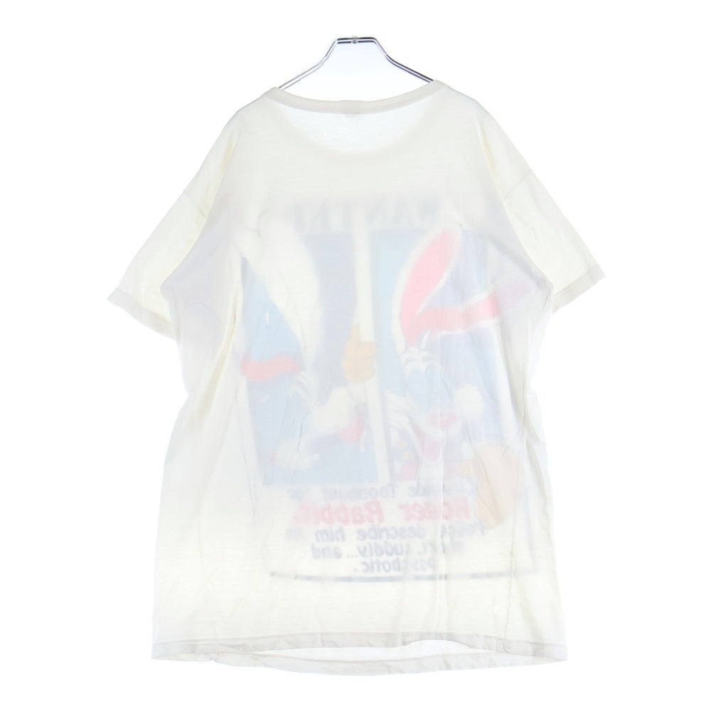 VINTAGE(ヴィンテージ) 80s Disney TOON WEAR Roger Rabit ロジャーラビット フロントプリント 半袖Tシャツ カットソー ホワイト